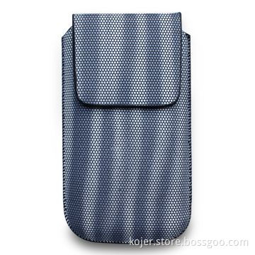 Leather Mobile Phone Case with Retractable Pull-tab/Magnetic Flap Closure, Used for Apple's iPhone 4